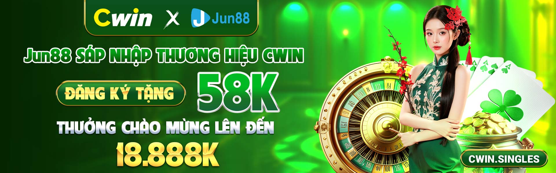 Cwin chào mừng thành viên mới - Đăng ký +58k, tặng đến 18888k